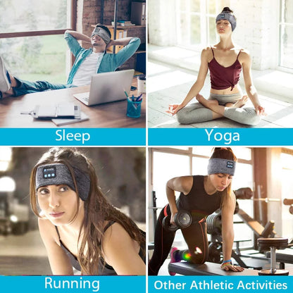 Wireless Bluetooth Sleep Headphones - Comfortable Headband Earphones for Restful Sleep, Running & Yoga